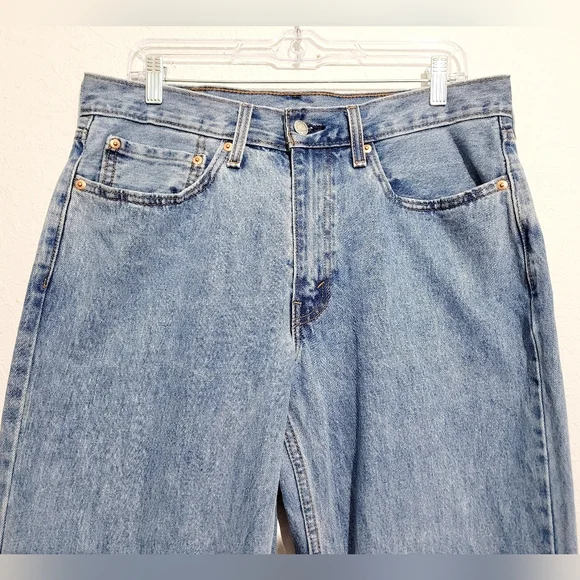 Levi’s 550 Relaxed Fit Jeans Men’s W34 L36 Light Wash 100% Cotton Denim - Picture 4 of 16